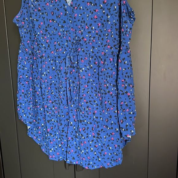 Torrid Babydoll Rayon Slub Tie Waist Sleeveless Tunic - Picture 3 of 4